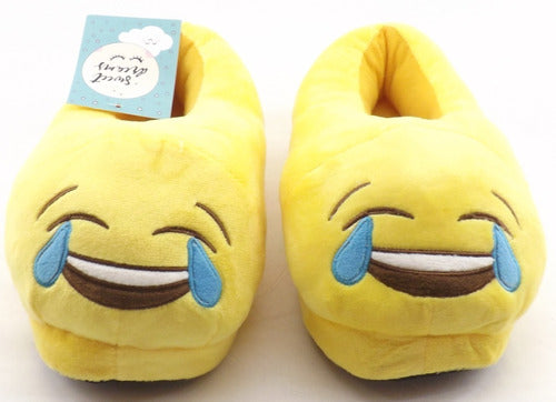 SACHA SHOES Unisex Closed Winter Slippers Emojis 1