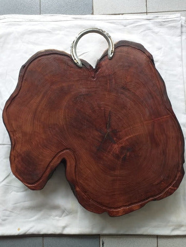Handcrafted Quebracho and Algarrobo Rustic Cake Style Wooden Board, Various Sizes 0