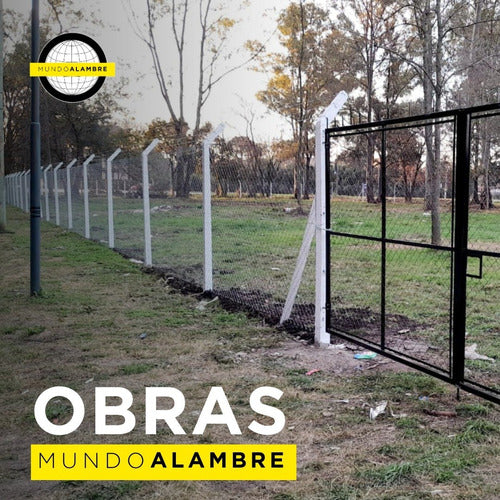 Mundo Alambre Tejido Romboidal 13.5(2.19mm)x63mmx1.00m 3