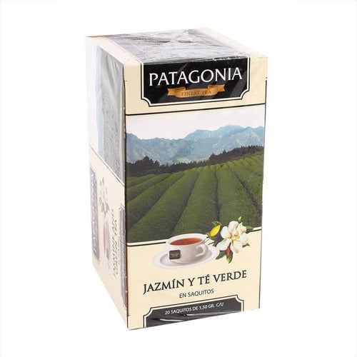 3 Boxes of Jasmine and Green Tea Patagonia (60 Tea Bags) - Dw 0