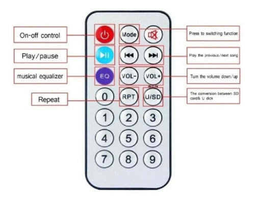 Genérica Bola Led Luz Audioritmica Efectos Media Esfera Parlante Usb 1