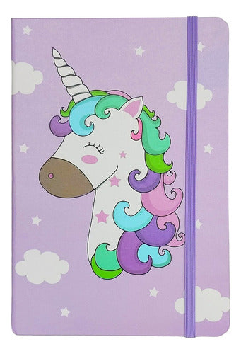 Bazar Hu Unicorn Notebook Hard Cover 80 Sheets 21x14.5cm 1