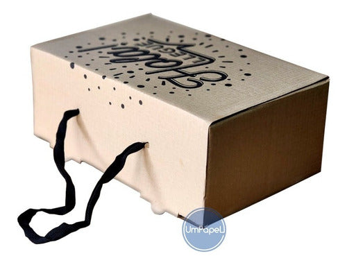 Umpapel Corrugated Box Ecommerce with Handle 25x16x10 cm 2