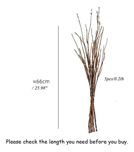 Bakoukiter Realistic Ruffled Willow Artificial Branches - 5 Stems 3