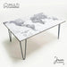 Stunning Marble-Look Table - High-Quality Replica 5