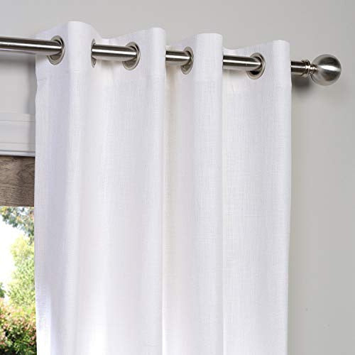 HPD Half Price Drapes Cortinas De Medio Precio Cortina De Lino Sintético Con Ojales 1