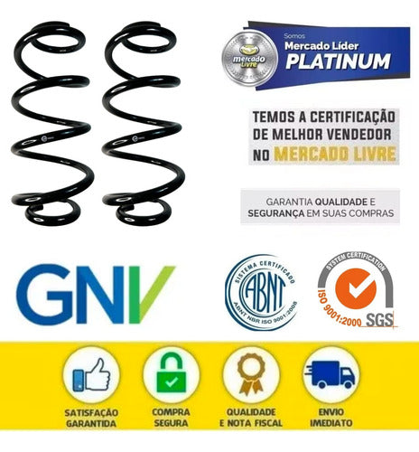 2 Molas Traseira Gnv Versa  2014 2015 2016 2017 2018 2019 4