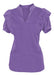 Medical Uniform Set Mao Neck with Ruffles Spandex Women 32