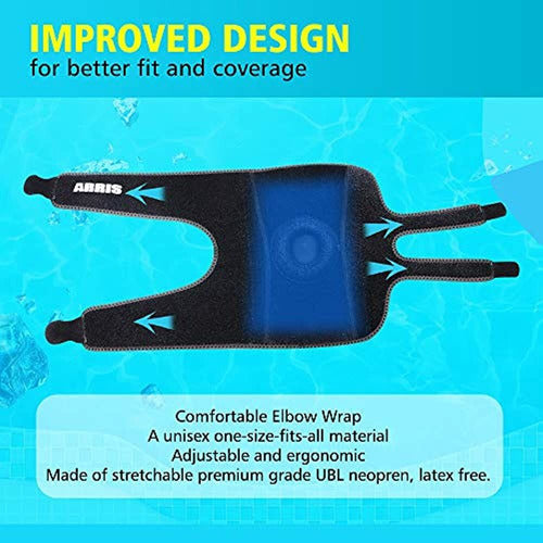 ARRIS Ice Wrap for Elbow, Gel Pack Included 3