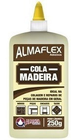 Cola Para Madeira 250g Almaflex - Almata - Kit C/3 2