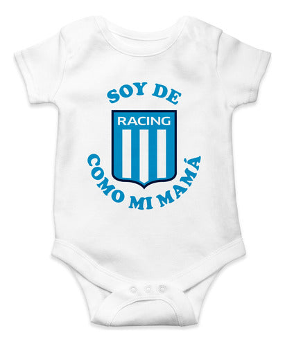 Baby Racing Club Body Like My Dad White Cotton 4
