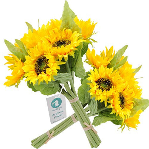 Cnknight Realtouch Artificial Flowers, Sunflower Design 0