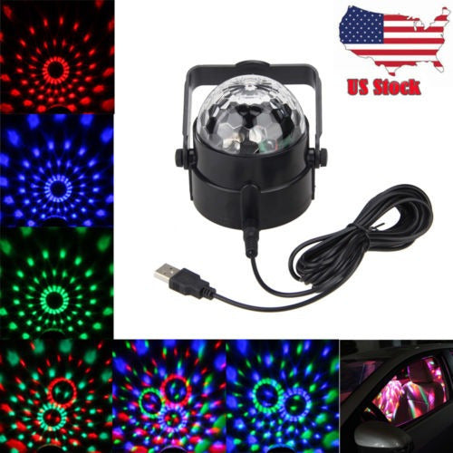 DJ Light Car 6W Disco Music Rhythm Sound LED Effect Decoration 1