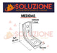 SOLUZIONE Reinforced Angles 65mm X 65mm Metal Pack of 50 Units 4