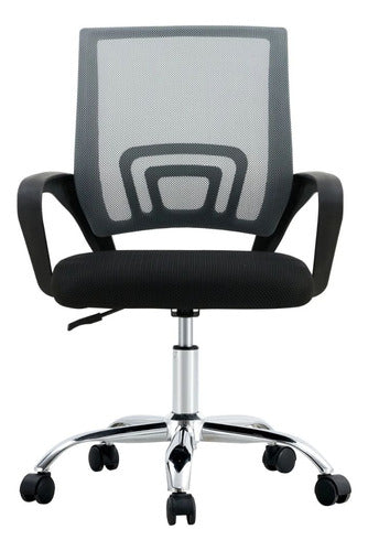 Tienda Max Mesh Black Office Chair with Metal Base 1