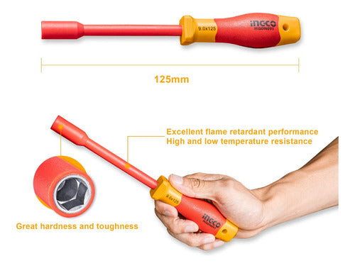 Set Aislado 7 Destornillador Punta Dado Ingco Hkisd0701 2