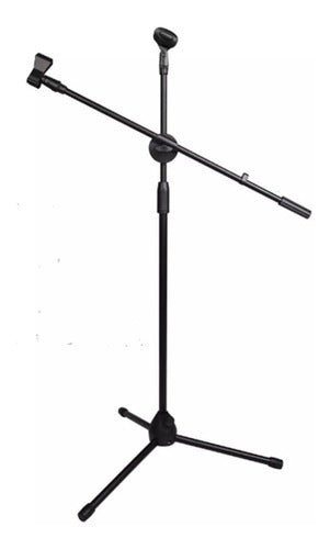 MUNODOSHOP Professional Double Metal Giraffe Microphone Stand 0