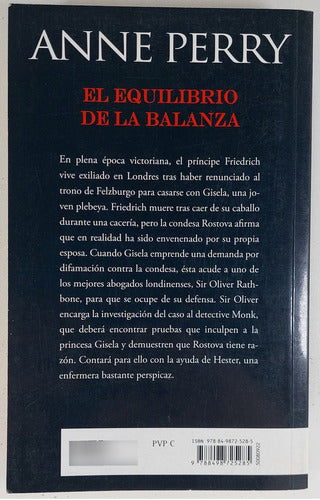 El Equilibrio De La Balanza - Anee Perry  - Libro Usado 1