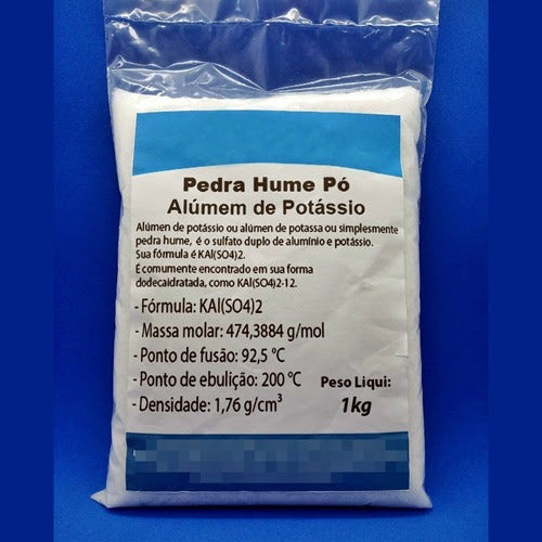 Pedra Hume Pó 4 Kg (alumem De Potássio) 4