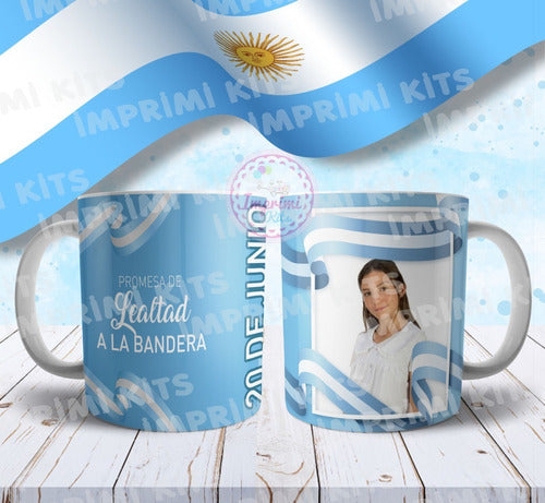 Imprimi Kits Plantillas Sublimar Tazas Jura Promesa A La Bandera Diseños 6