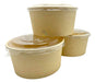 Bowl Bamboo Kraft 1000cc Ensaladera Envase Descartable Pote 5