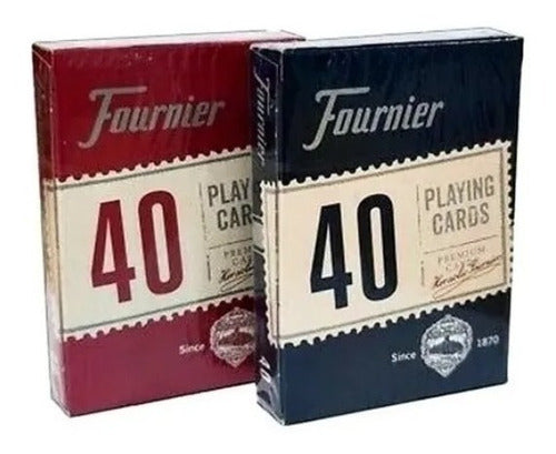 2 Barajas Fournier 40 Poker Cartas Naipes / Alberico Magic 0