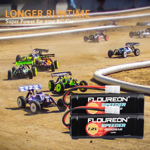 Floureon Enchufe Hembra-Tamiya 7.2V 2 x 4500mAh Ni-MH Battery Pack 3