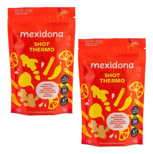 Kit Com 2 Pouchs De Shot Thermo De 150g Cada - Mexidona 0