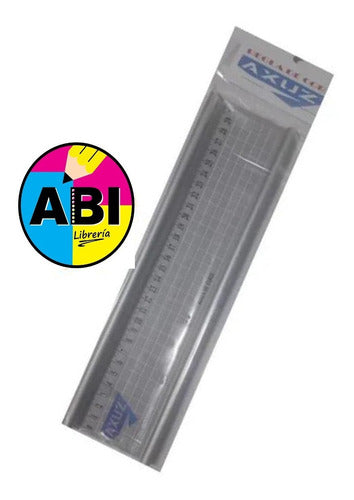 AXUS Metal Cutting Ruler 20cm Safe Profile 1