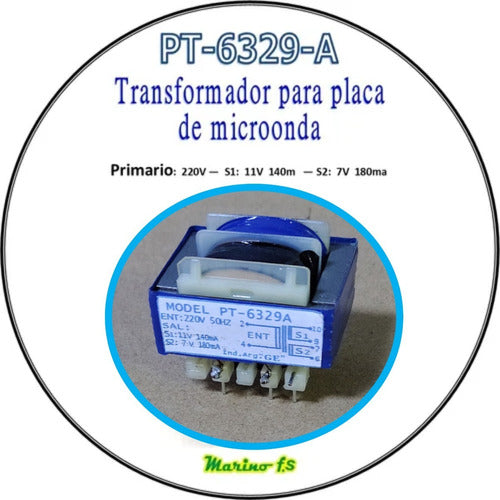 Pt-6329-a Pt6329 6329 Transformador Para Placa De Microonda 1