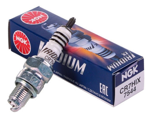 NGK Iridium Spark Plug CR7HIX for Gilera Smash 110 Full 1