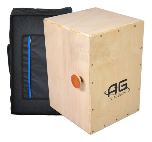 Cajon Peruano Dual Flamenco Bordona Ag Percusión Funda Cd 0