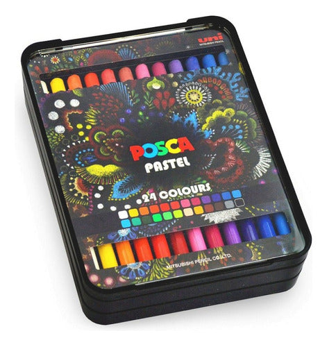 Uni-ball Posca Pastels - 24 Colors Set 0