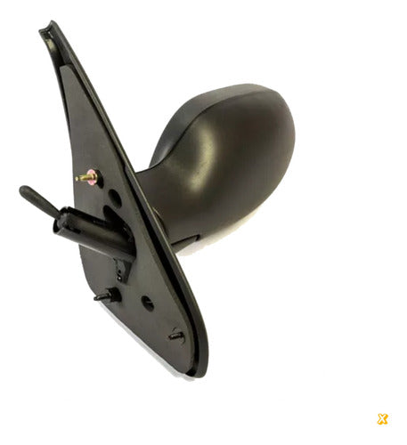 Left Manual Side Mirror for Renault Clio 2 - Black 0