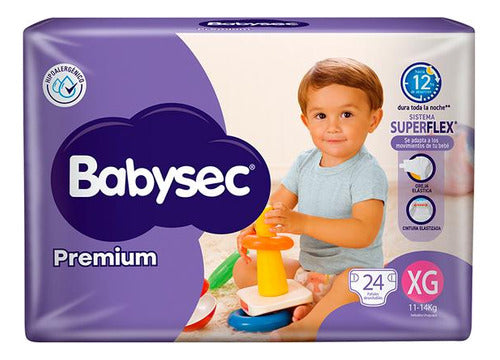 Pañales Babysec Premium Xg 24 Unidades 0