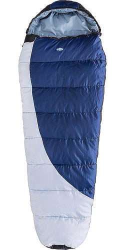 Kamp-Rite Kitimat Mummy Sleeping Bag, Blue / Gray 0