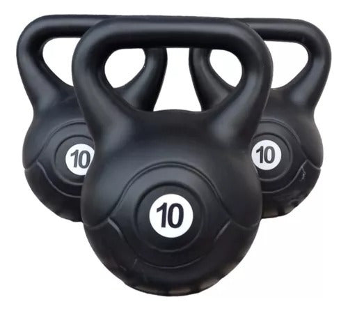 10kg Round PVC Kettlebell Weights - Fitness Experts Manufacturing 1