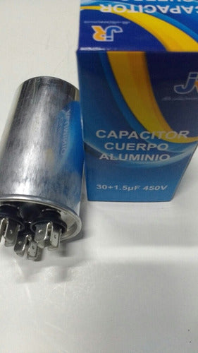 JR Dual Capacitor 30 Mf + 1.5 Mf X 450V 3