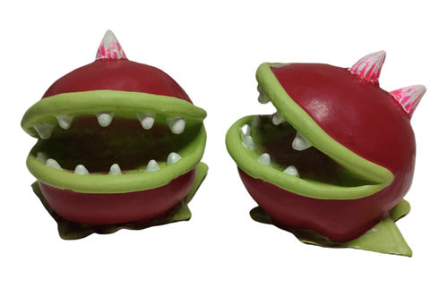 2m.neco Red Carnivorous Plant Puppet - Rubber Garden Toy 0