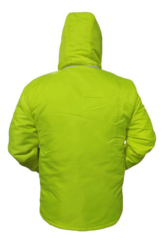 Generic Campera Trabajo Trucker Term Naranja Y Verde Fluor S Al Xl 1