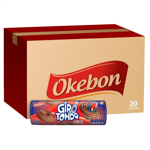 Okebon Girotondo Chocolate Dulces Pack Cookies Box - 20 Packs 1