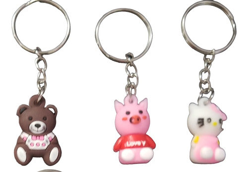 SD 10 Silicone Mini Doll Keychains - Assorted Designs 1