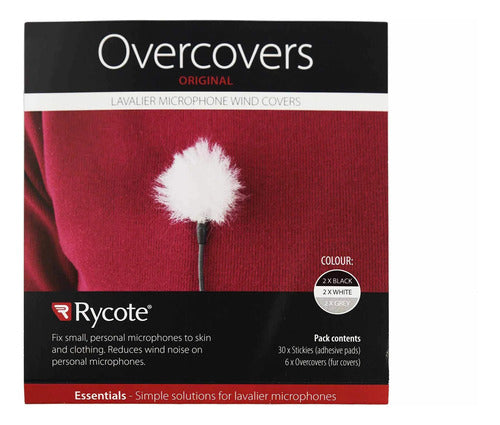 Rycote Overcovers X6 Unidades & Stickys X 30 Unidades Blanco 0