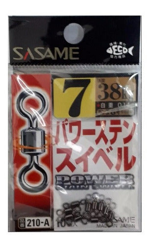 Sasame 210-A Nro 7 Swivels 38kg Japan El Jabali 0