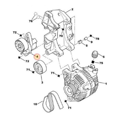 Tensor Movil Poli V Citroen Peugeot 1.4 8v / 1.6 16v Nafta 1