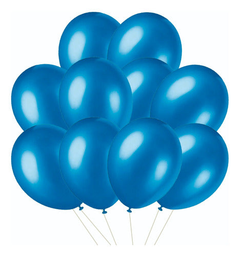 Candela Globos Azules Perlados X 25 U - Lollipop 0