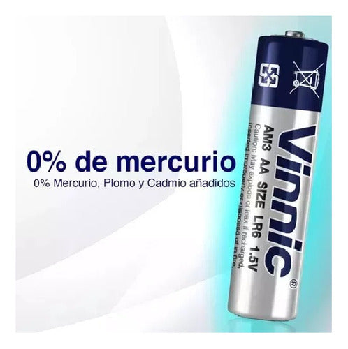 Pilas Alcalinas X4 Batería Aa Calidad Vinnic 3