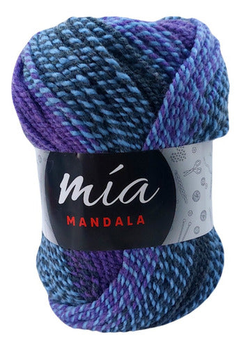 MIA Mandala Variegated Yarn - 5 Skeins of 100g Each 70