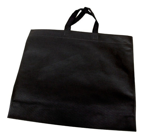Pack of 10 Black Eco-Friendly 45x40x10 Felt Fabric Bags 0