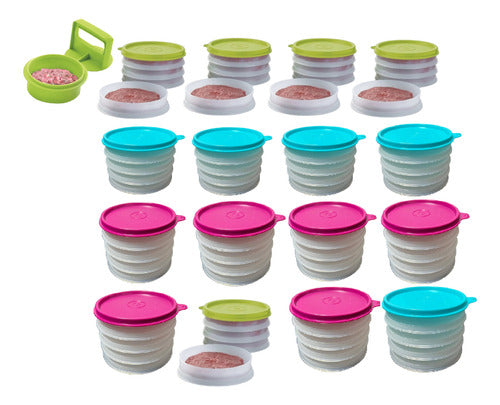 Tupperware® Press and Burger Holder Set BPA-Free 0